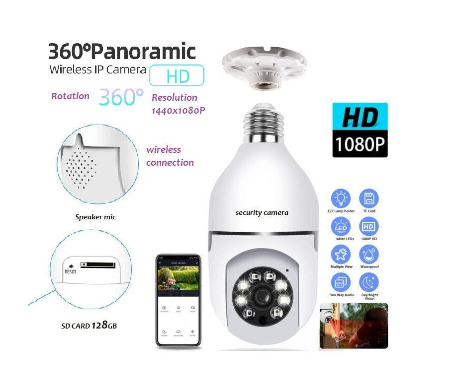 2MP WiFi Bulb Camera