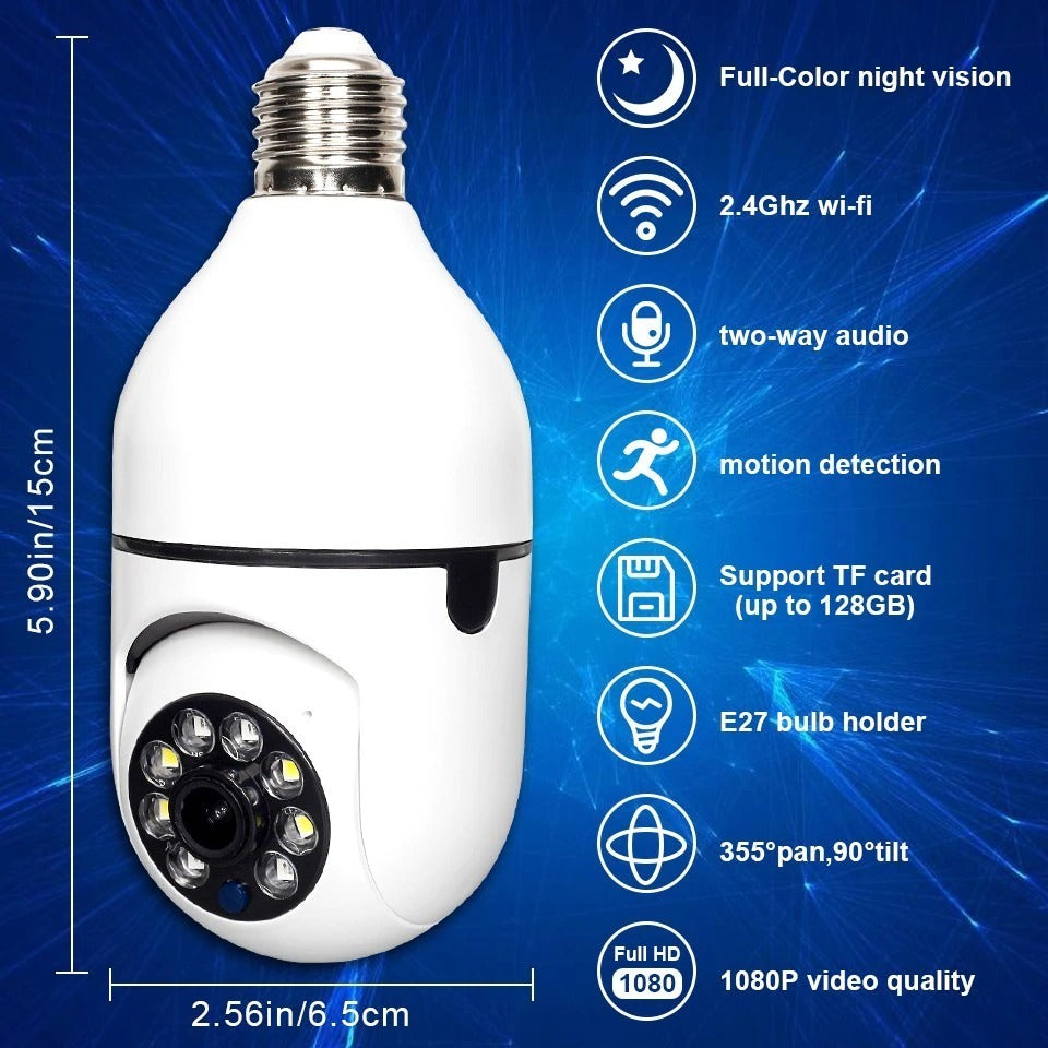 2MP WiFi Bulb Camera