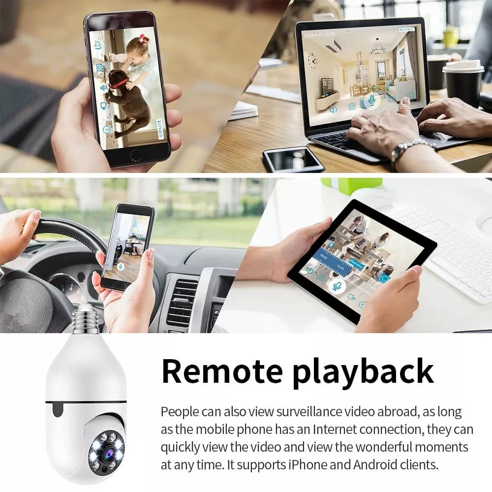 2MP WiFi Bulb Camera